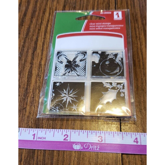 Lot of 6 Small Holiday Themed Clear Cling Stamps - Picture 13 of 13